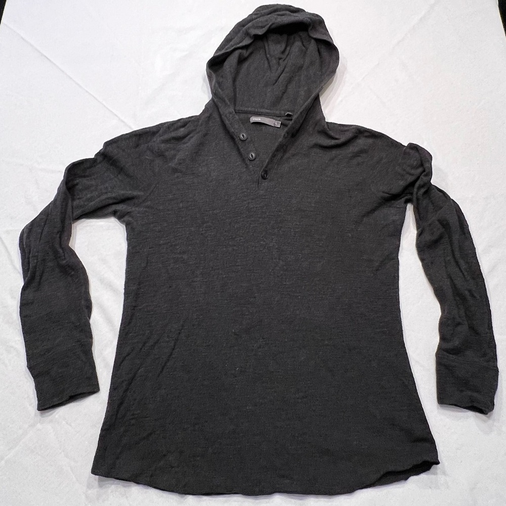 Vince hooded henley, size large